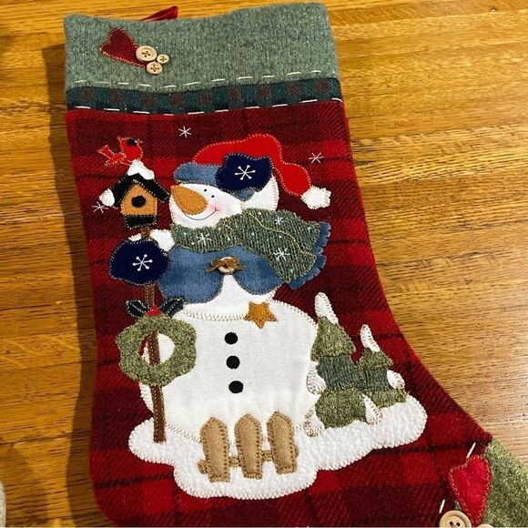 Christmas Stocking Snowman and Deer set of 2 - Picture 6 of 8